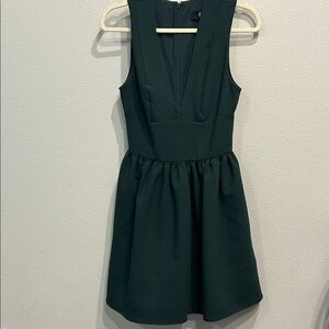 Banana Republic Elegant Dark Green Sleeveless Dress